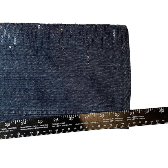 Versace Jeans‎ Couture Y2K Sequin Accent Size 26 • 40 - Picture 6 of 8